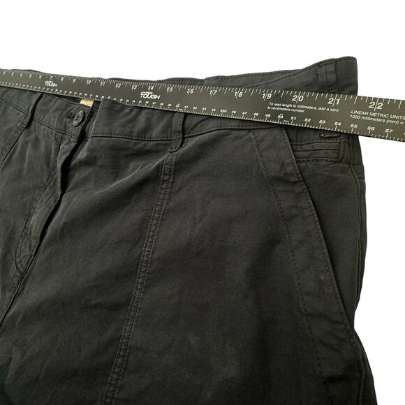 ANTHROPOLOGIE MAEVE Women's 22 Extra Wide Leg Black Jeans Oversized Pockets Boho - Picture 5 of 8